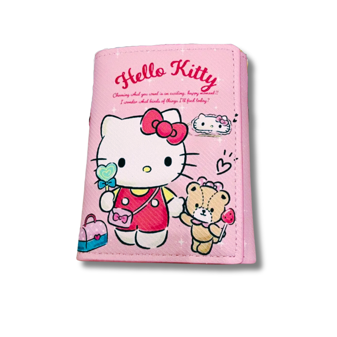 Hell0 Kitty & Kurom1 Tri-fold Wallet