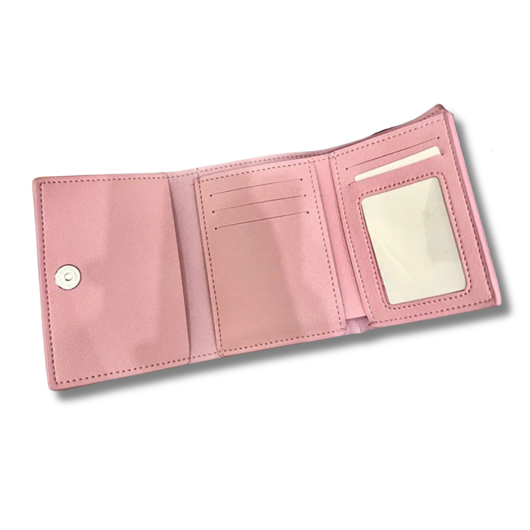 Hell0 Kitty & Kurom1 Tri-fold Wallet