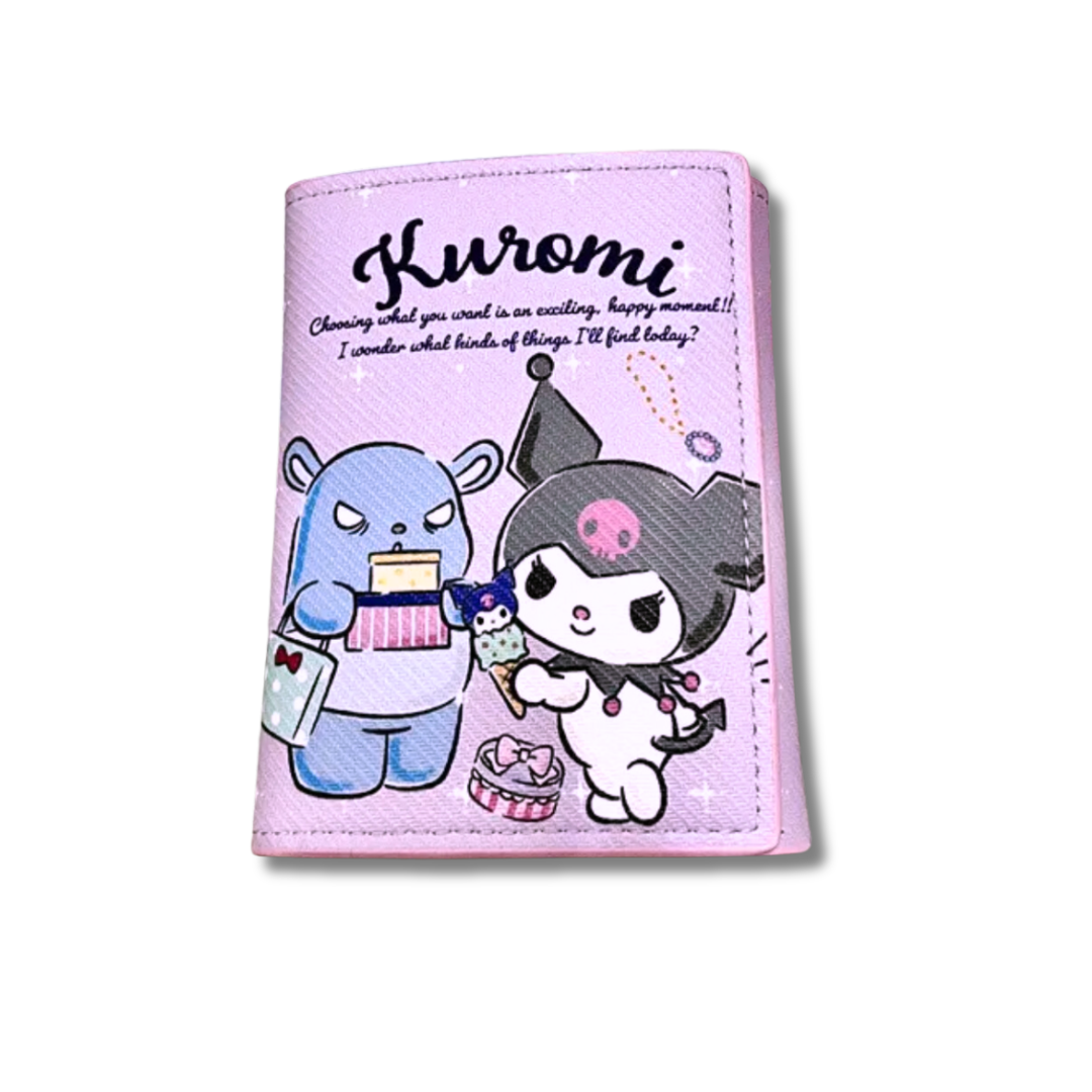 Hell0 Kitty & Kurom1 Tri-fold Wallet