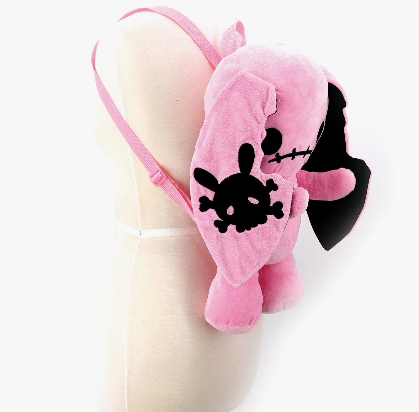 Large Creepy Bunny Stuffed Backpack