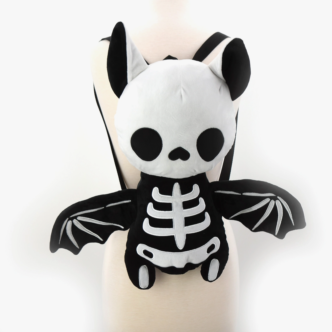 Large Skeleton Bat Stuffed Backpack