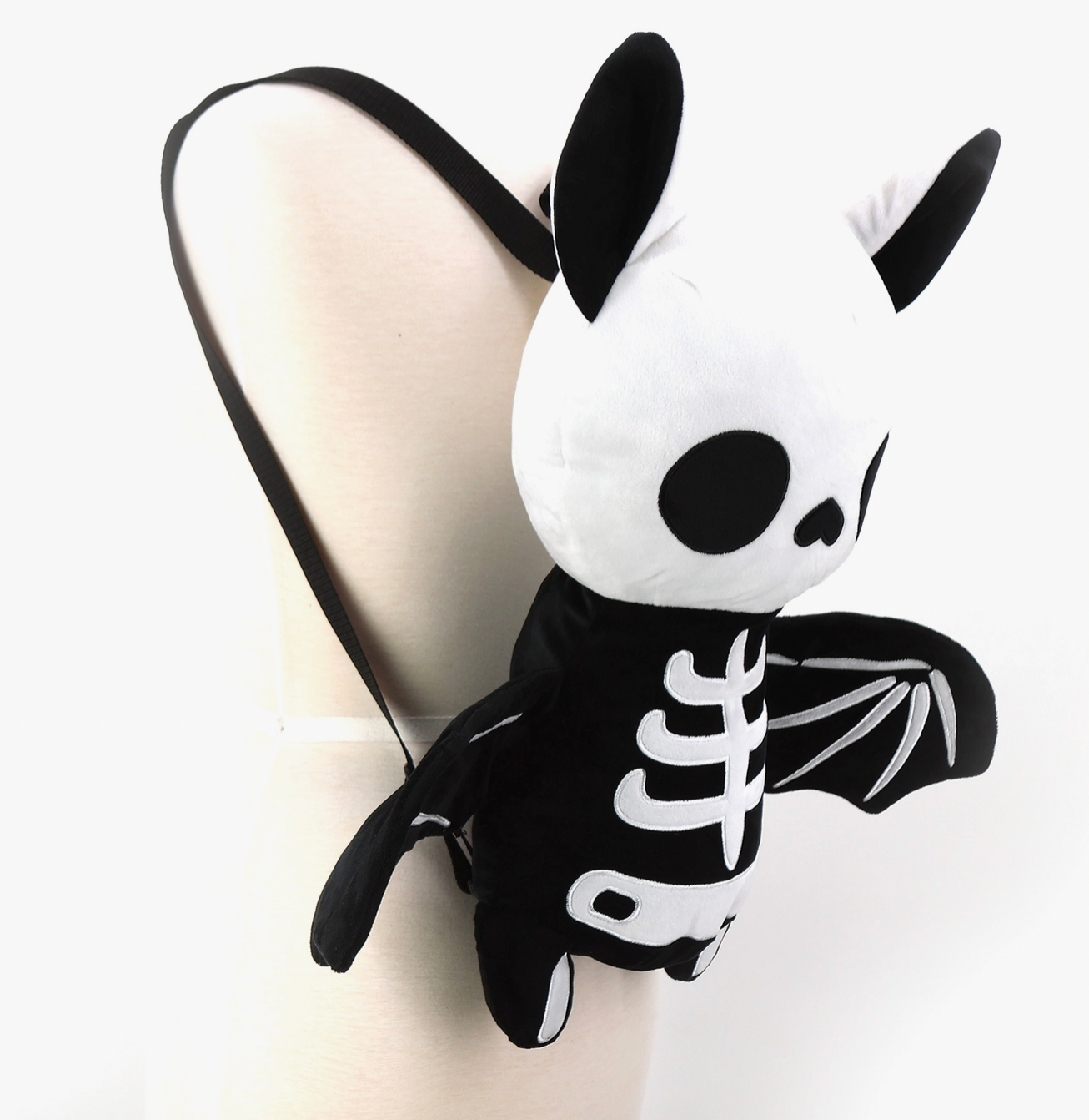 Large Skeleton Bat Stuffed Backpack