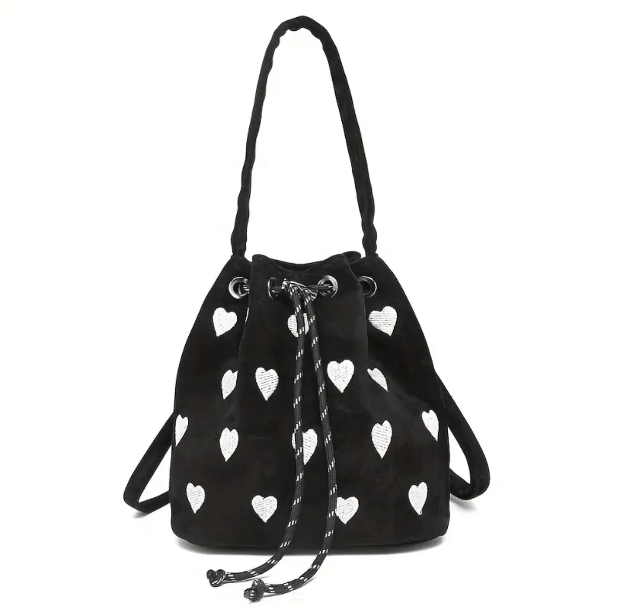 Heart Pattern Bucket Bag
