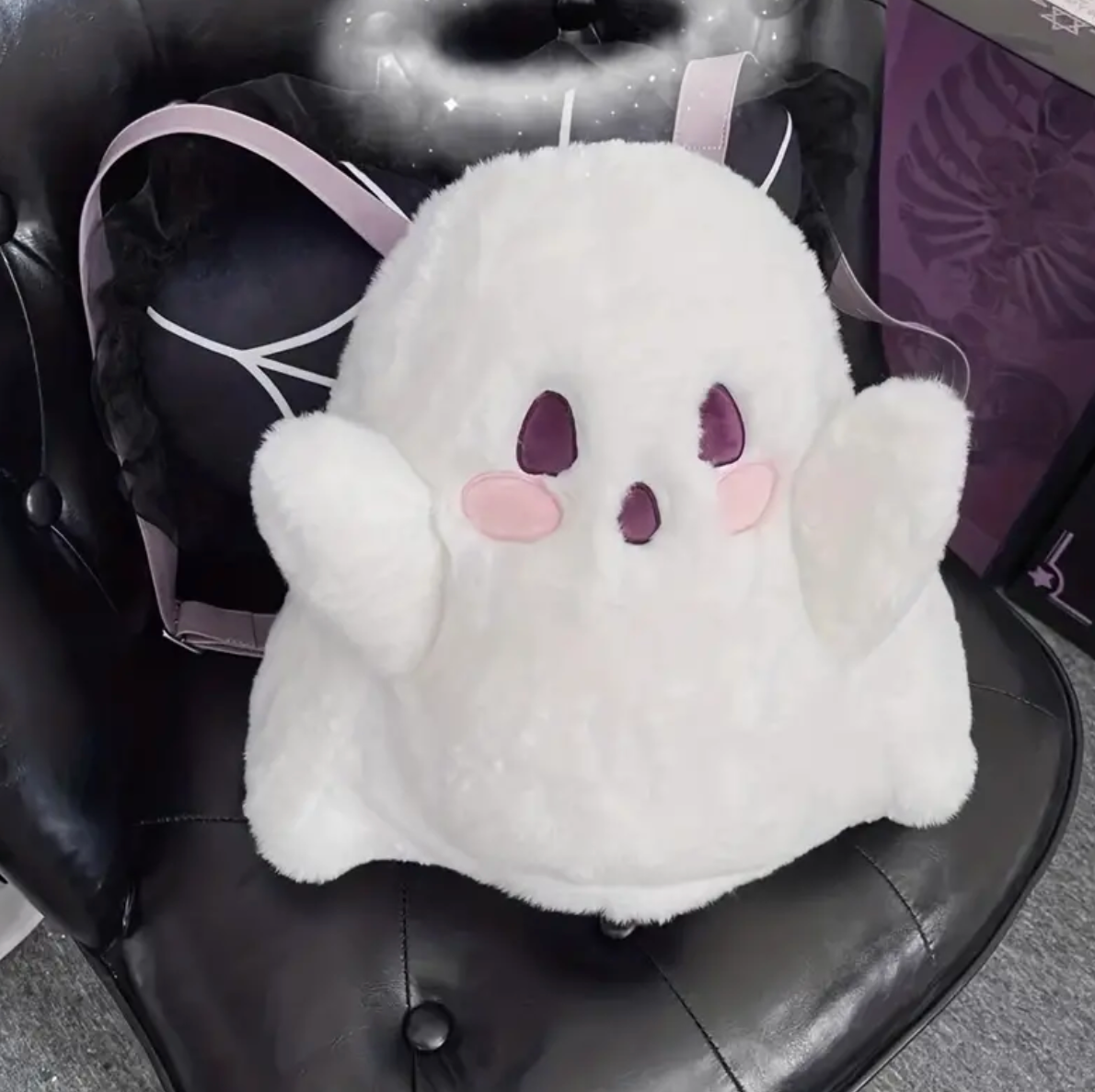 Large Ghost Plush Backpack