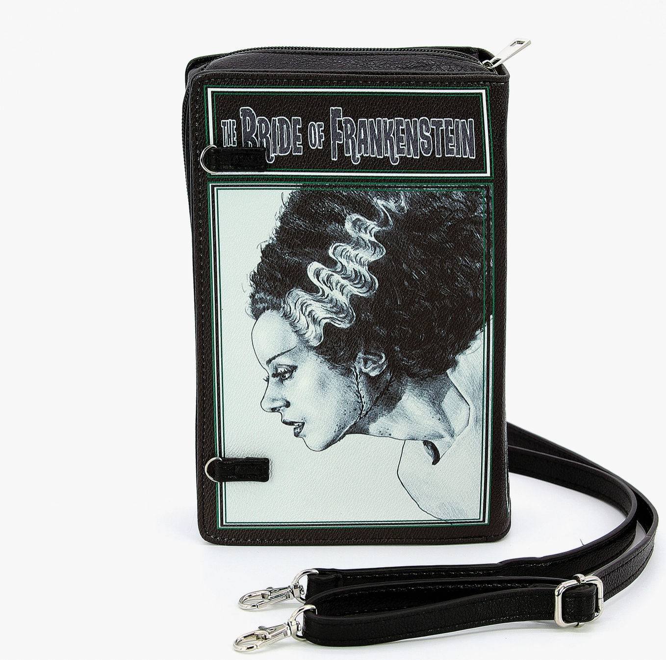 Bride of Frankenstein Book Design Crossbody