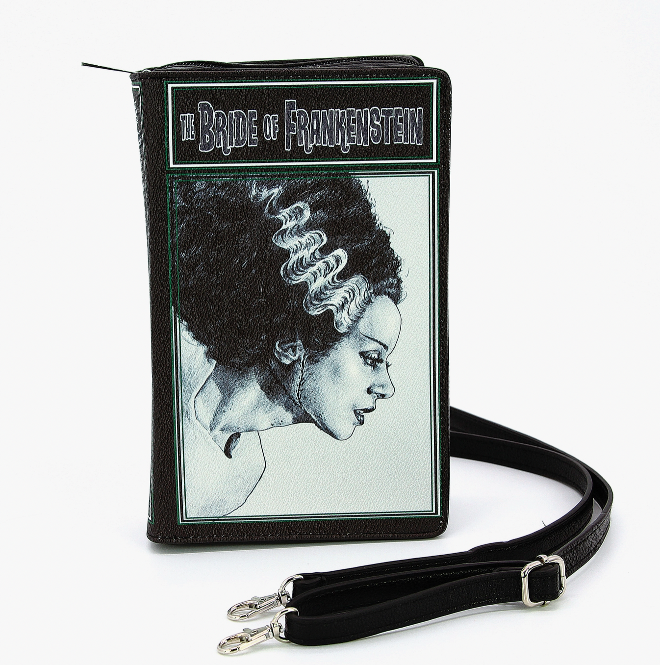 Bride of Frankenstein Book Design Crossbody