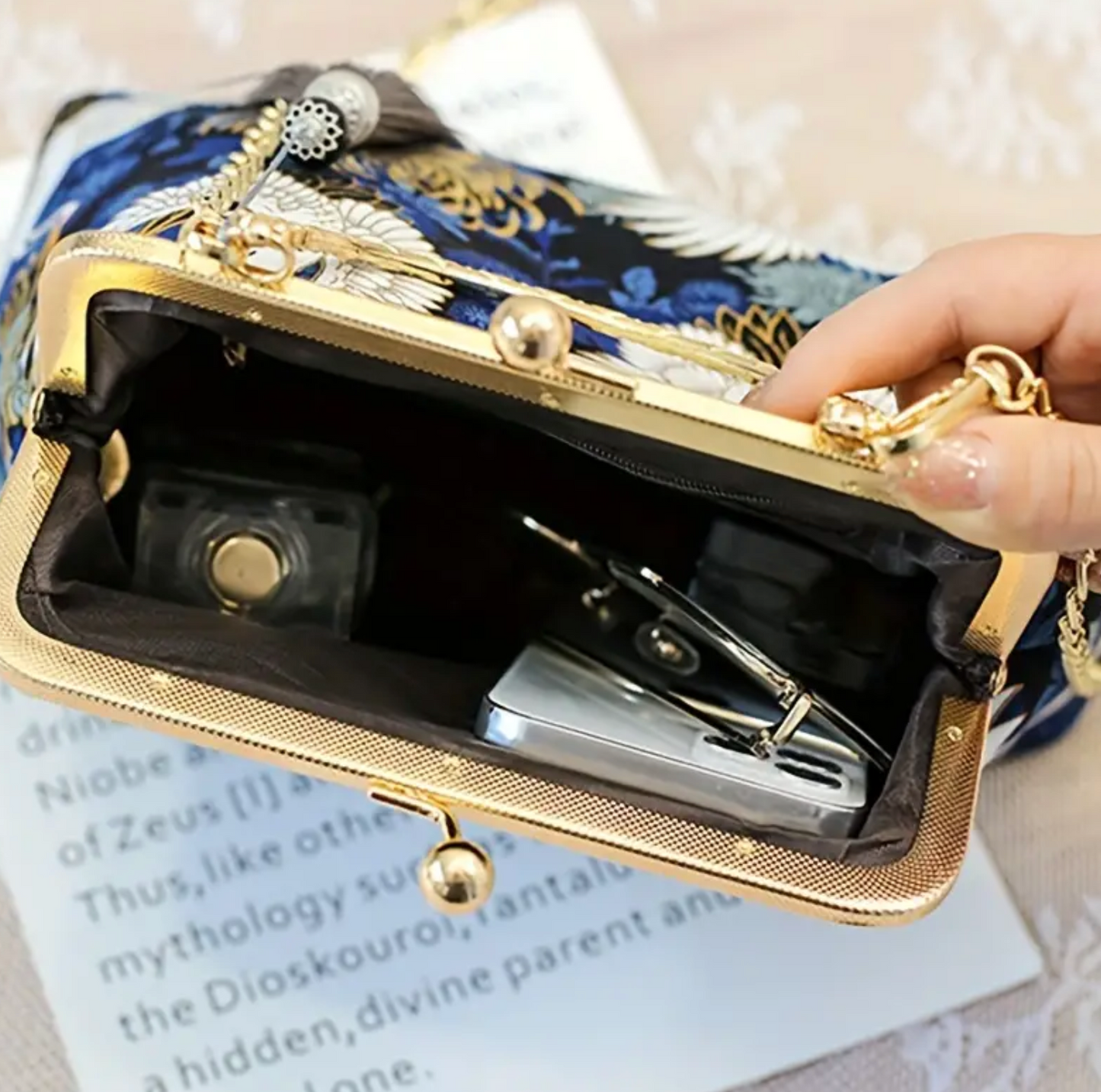 Butterfly Kiss-Lock Bag
