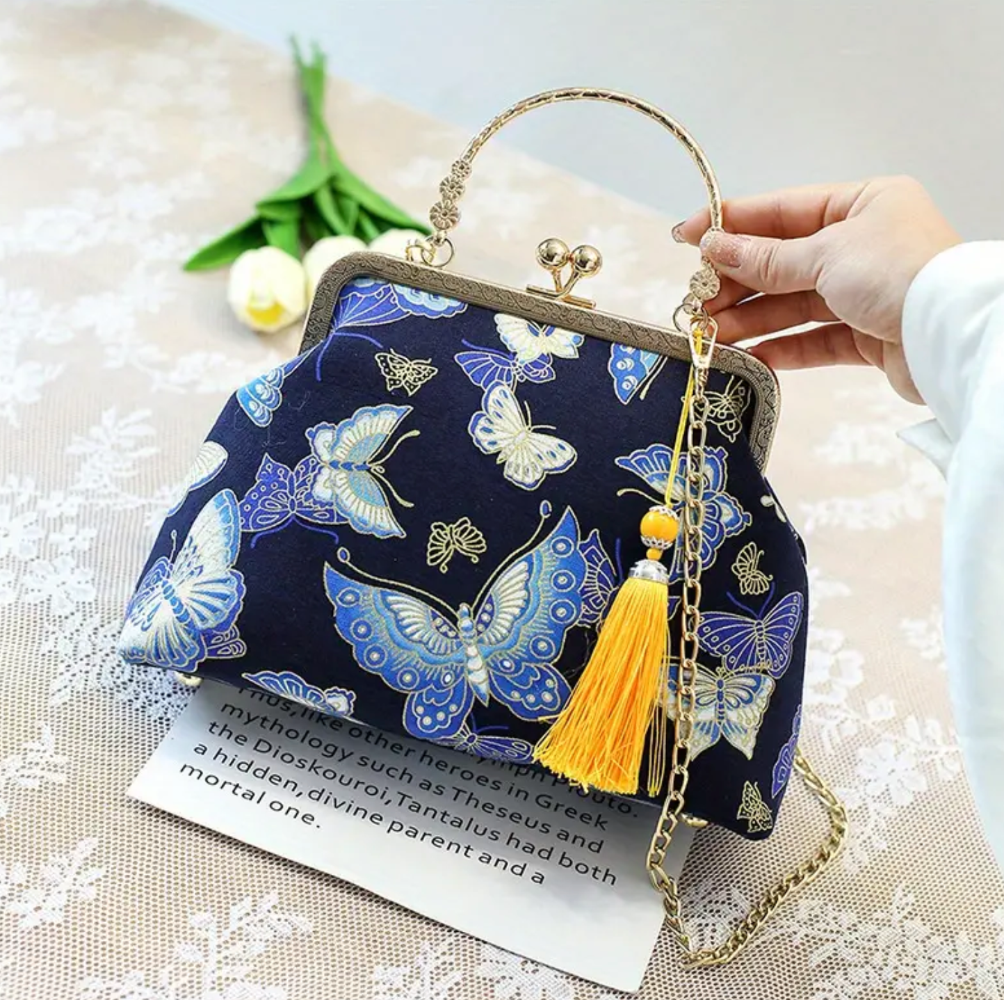 Butterfly Kiss-Lock Bag