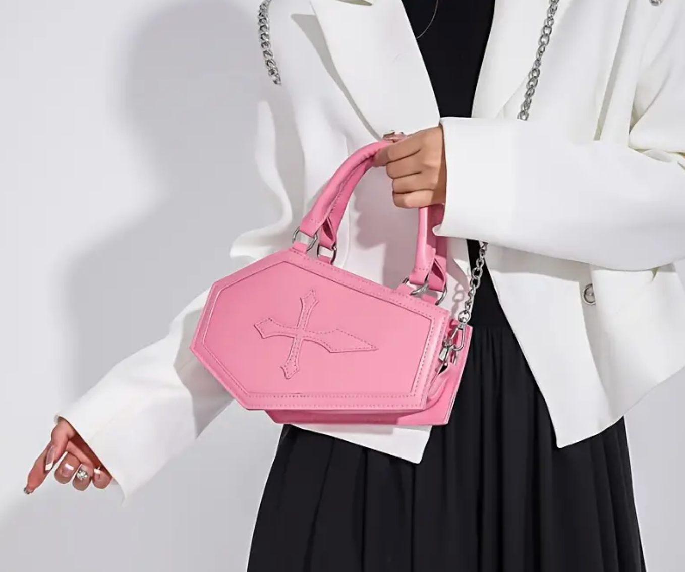Pink Coffin Crossbody