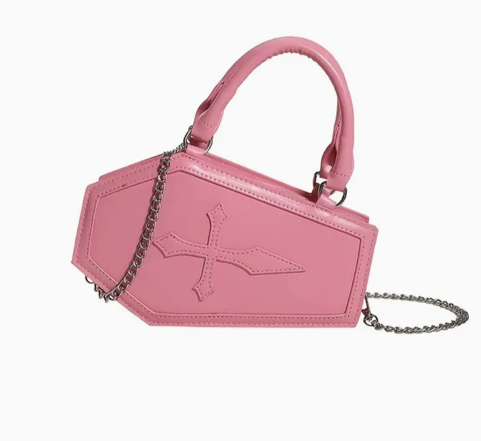 Pink Coffin Crossbody