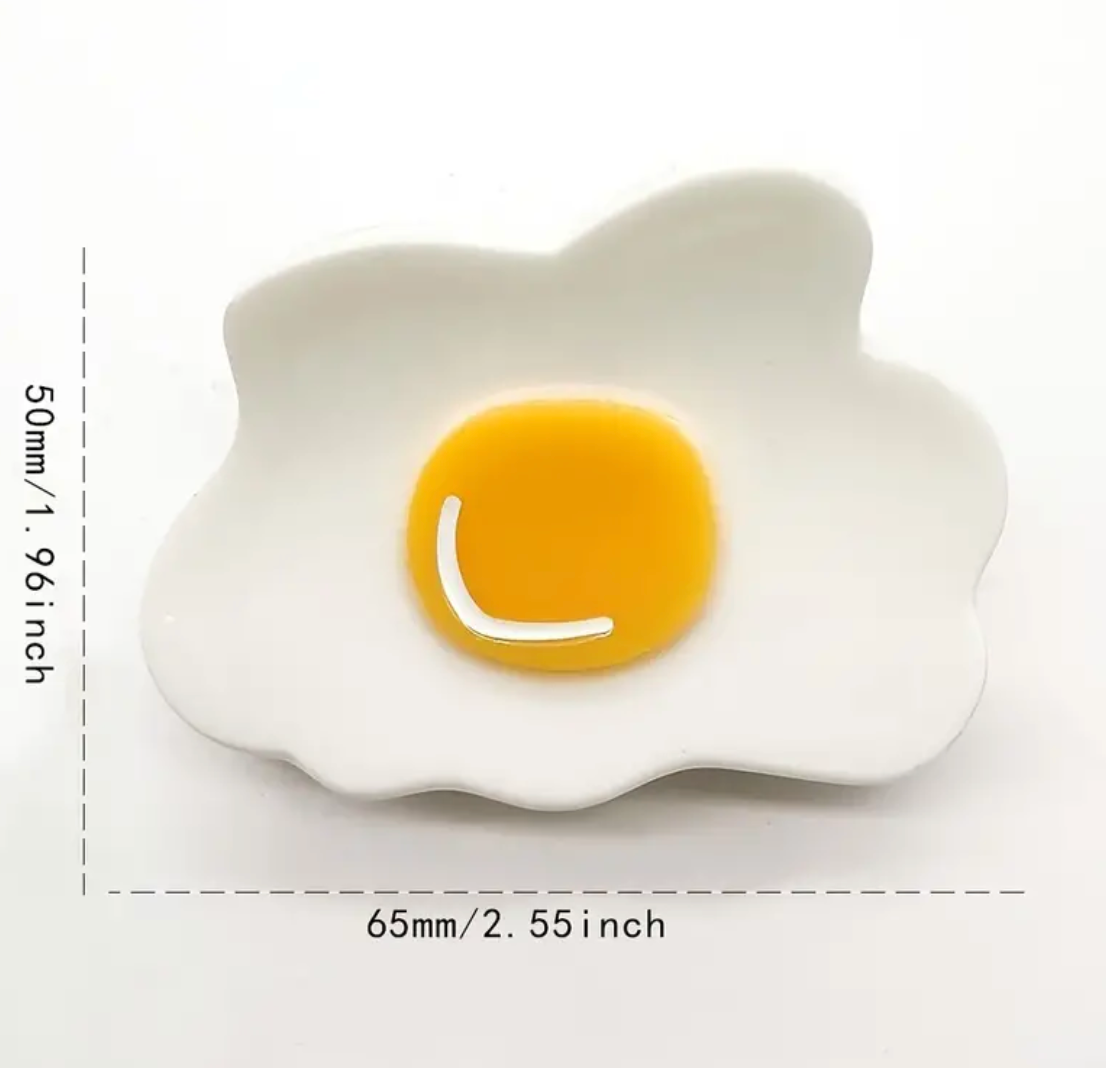 Fried Egg Hair Claw