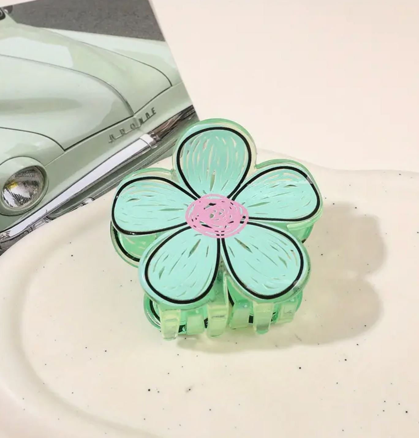 Crayon Flower Hair Claw