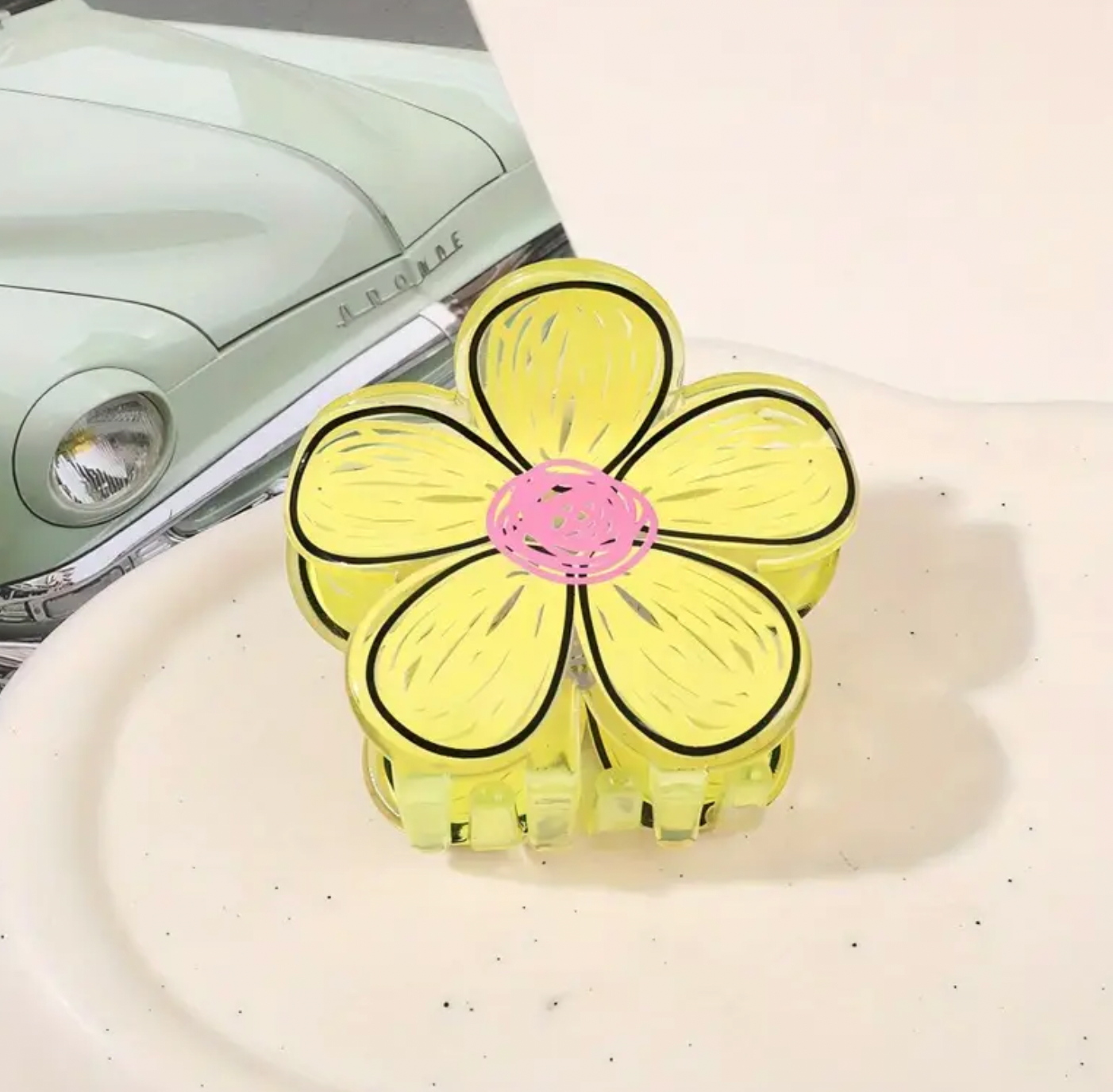 Crayon Flower Hair Claw