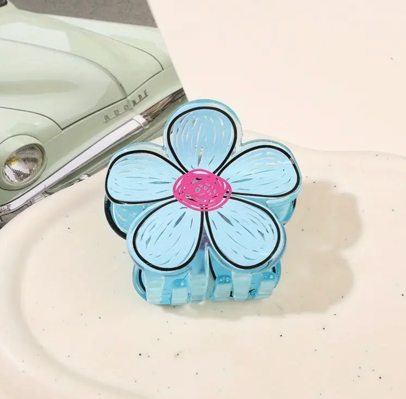 Crayon Flower Hair Claw
