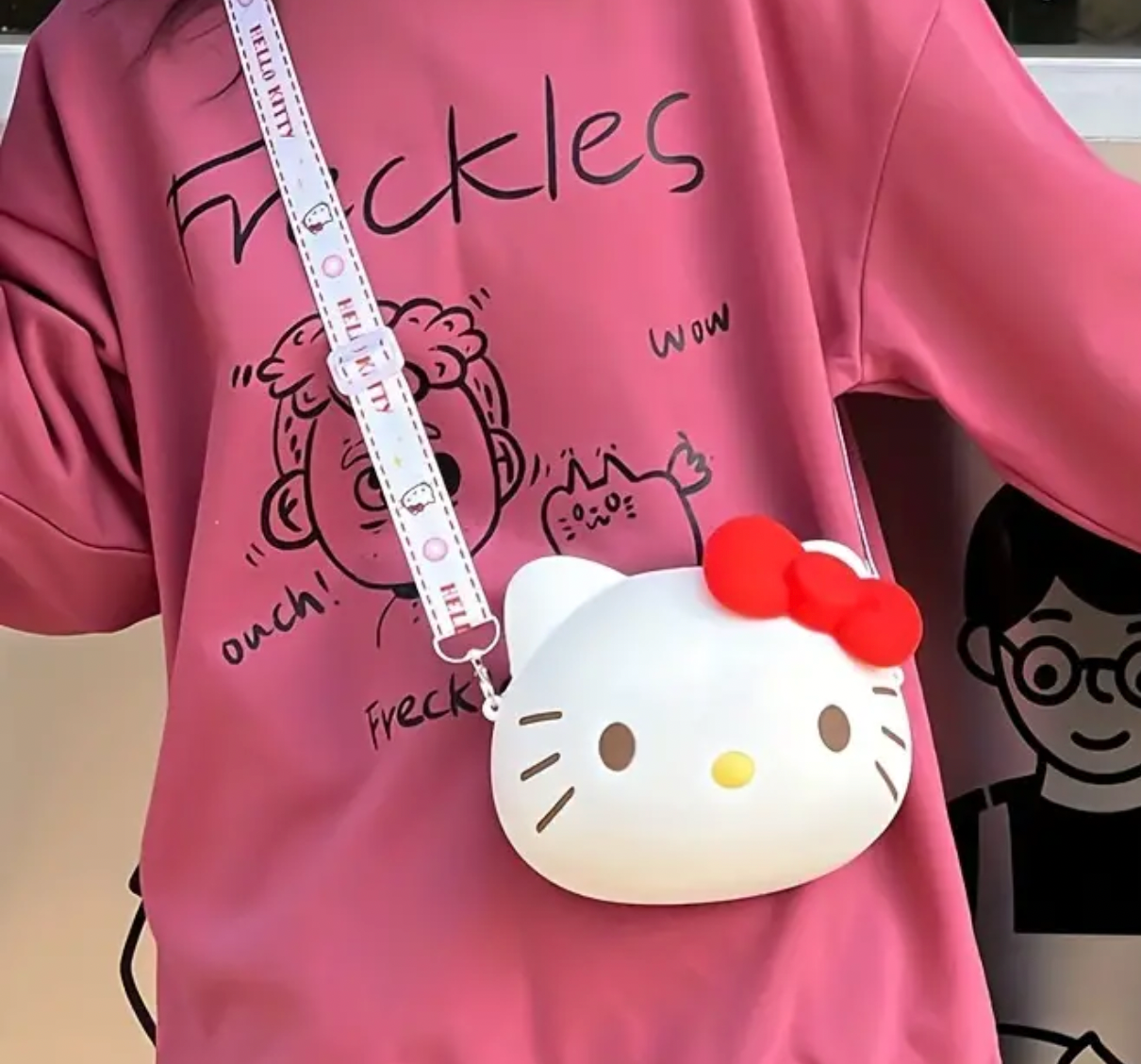 H3llo Kitty Silicone Crossbody