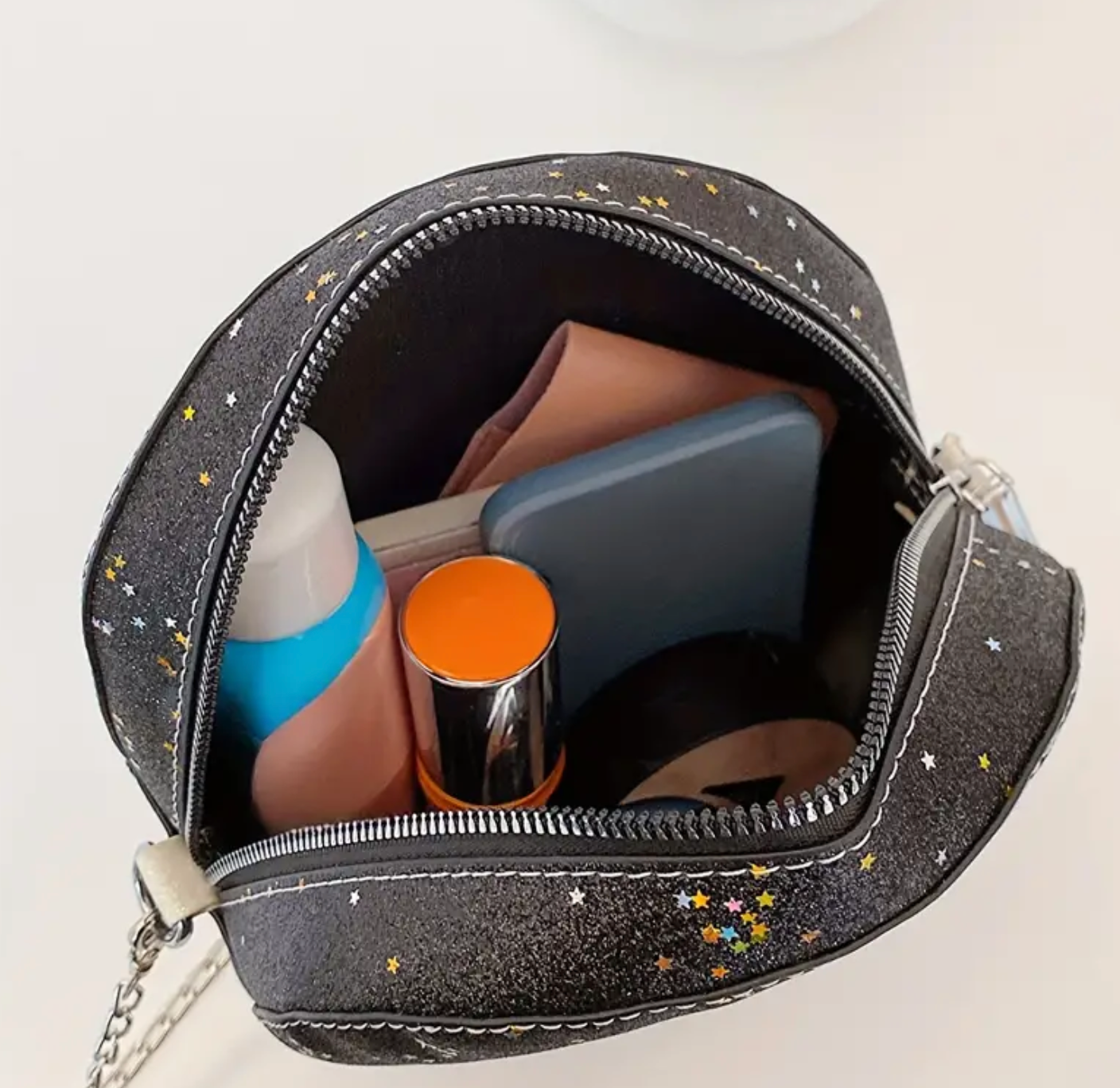 Glitter Cute Skull Crossbody