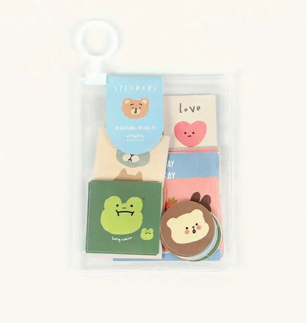 Cute Animals Sticker Pack 40pc