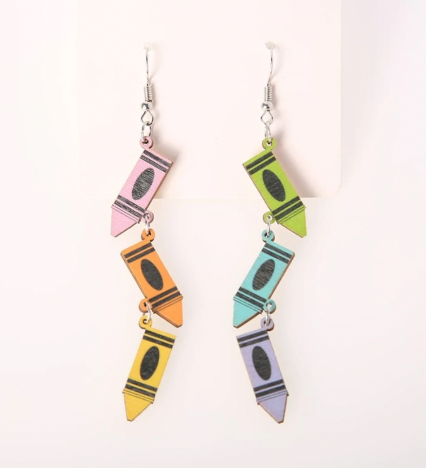 Crayon Dangle Earrings