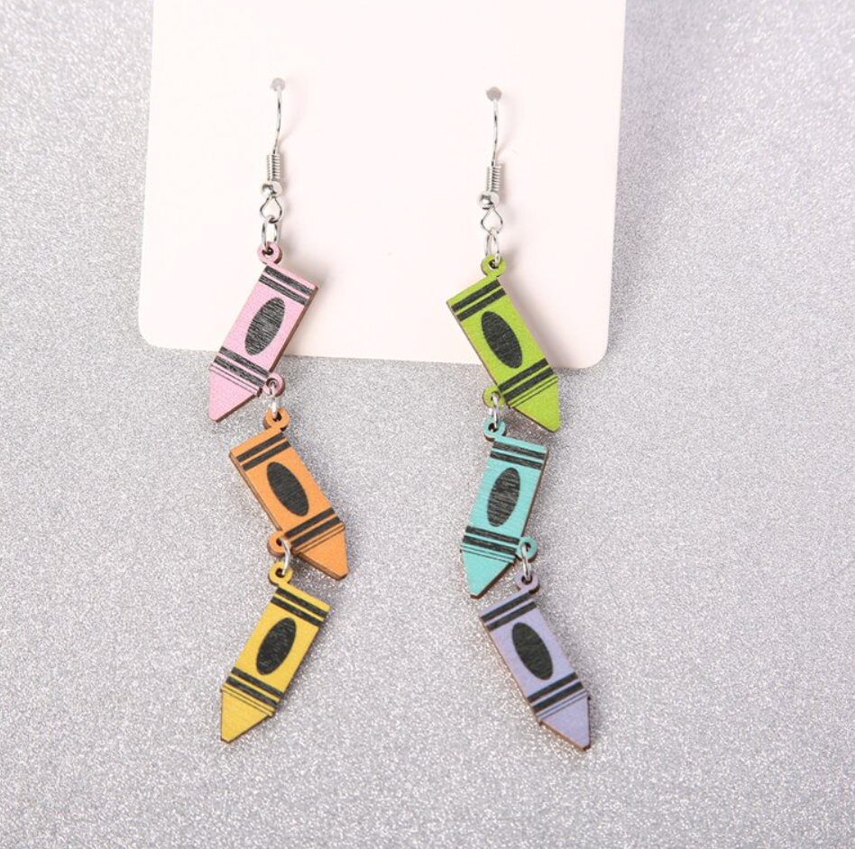 Crayon Dangle Earrings