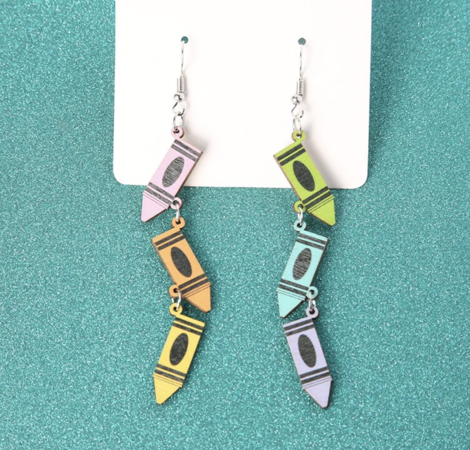 Crayon Dangle Earrings