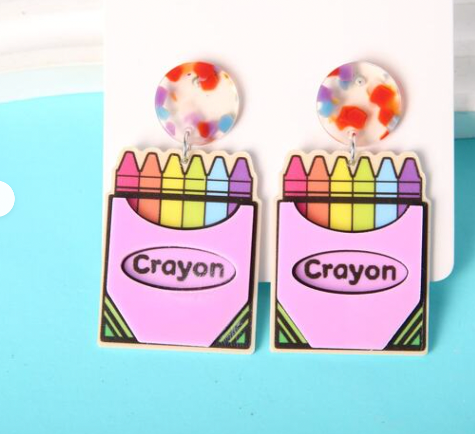 Box of Crayons Earrings