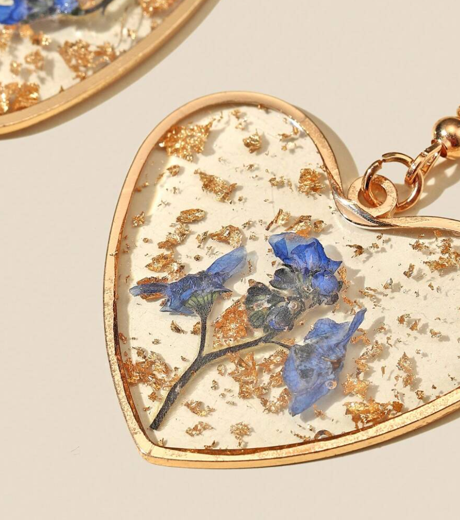 Floral Heart Earrings