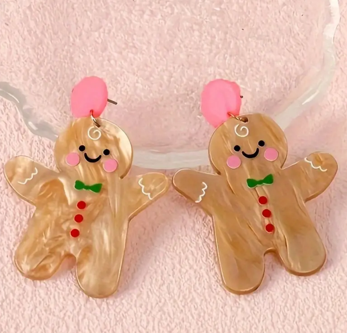 Gingerbread Man Earrings