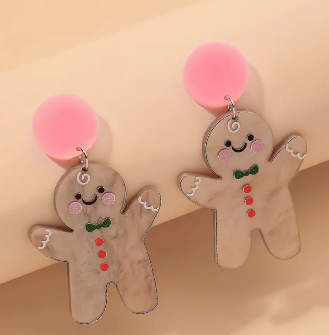 Gingerbread Man Earrings