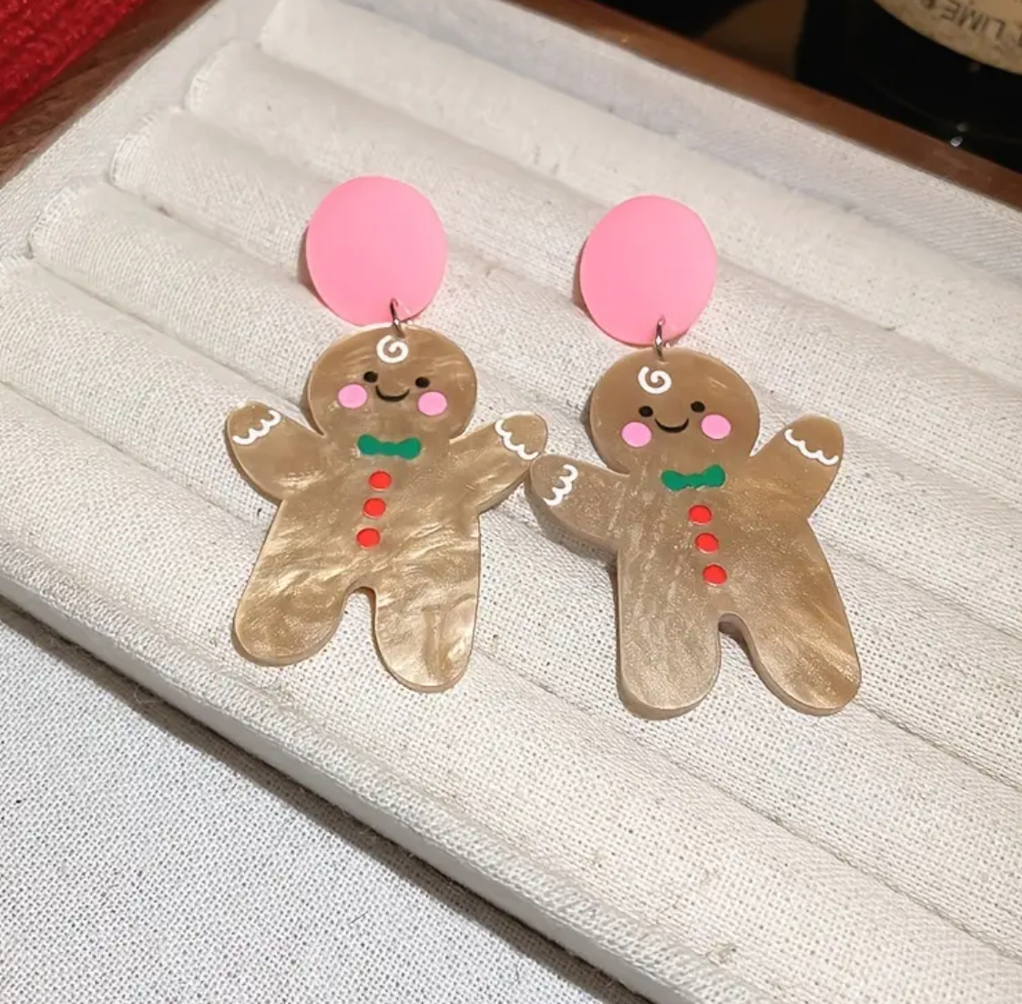 Gingerbread Man Earrings