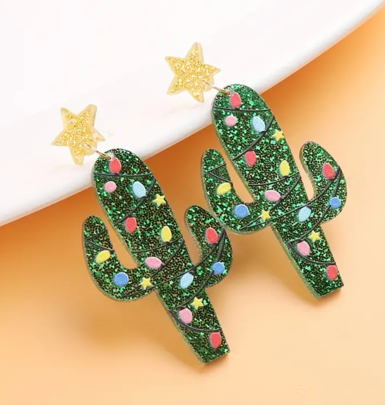 Christmas Cactus Earrings