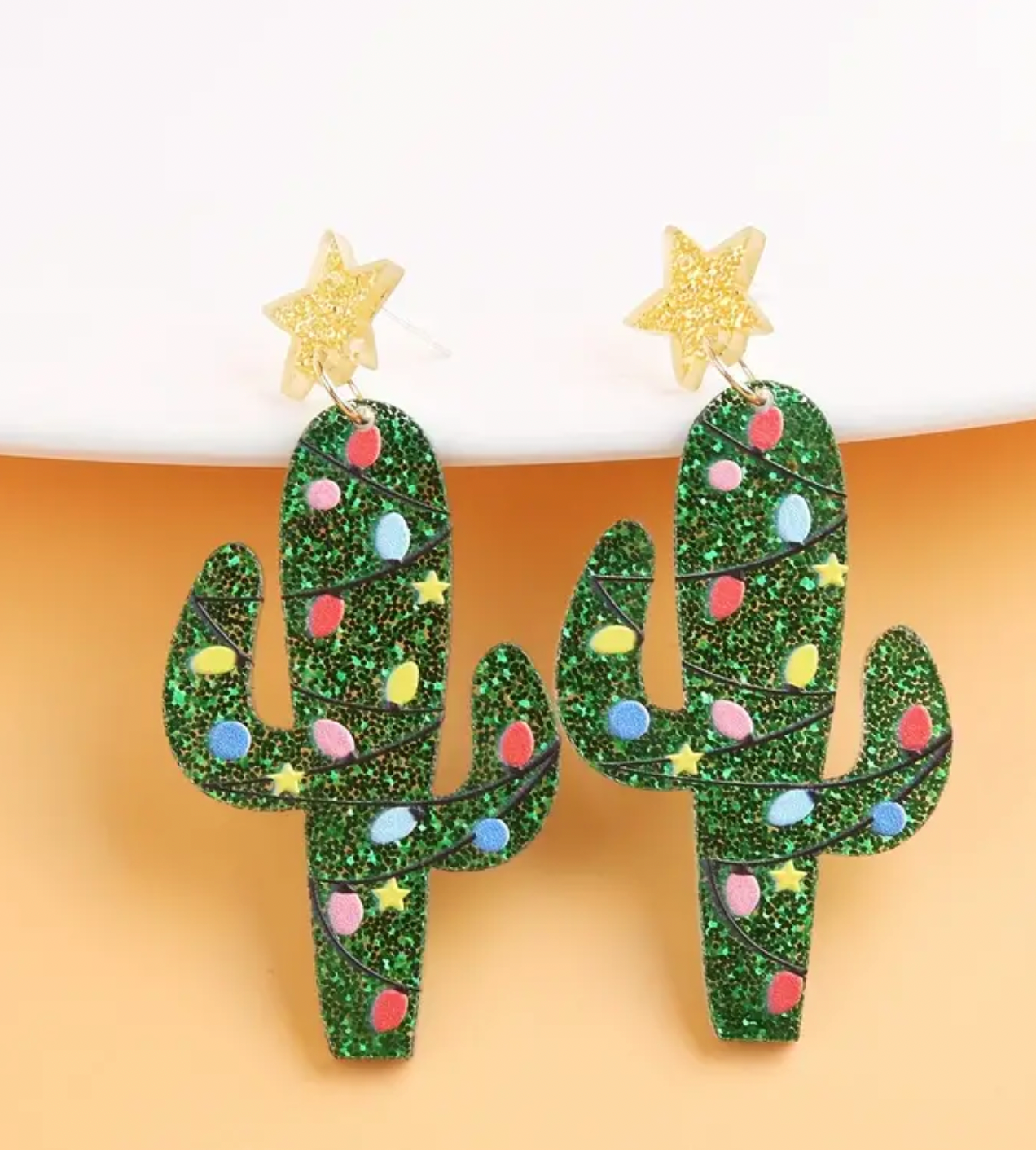 Christmas Cactus Earrings