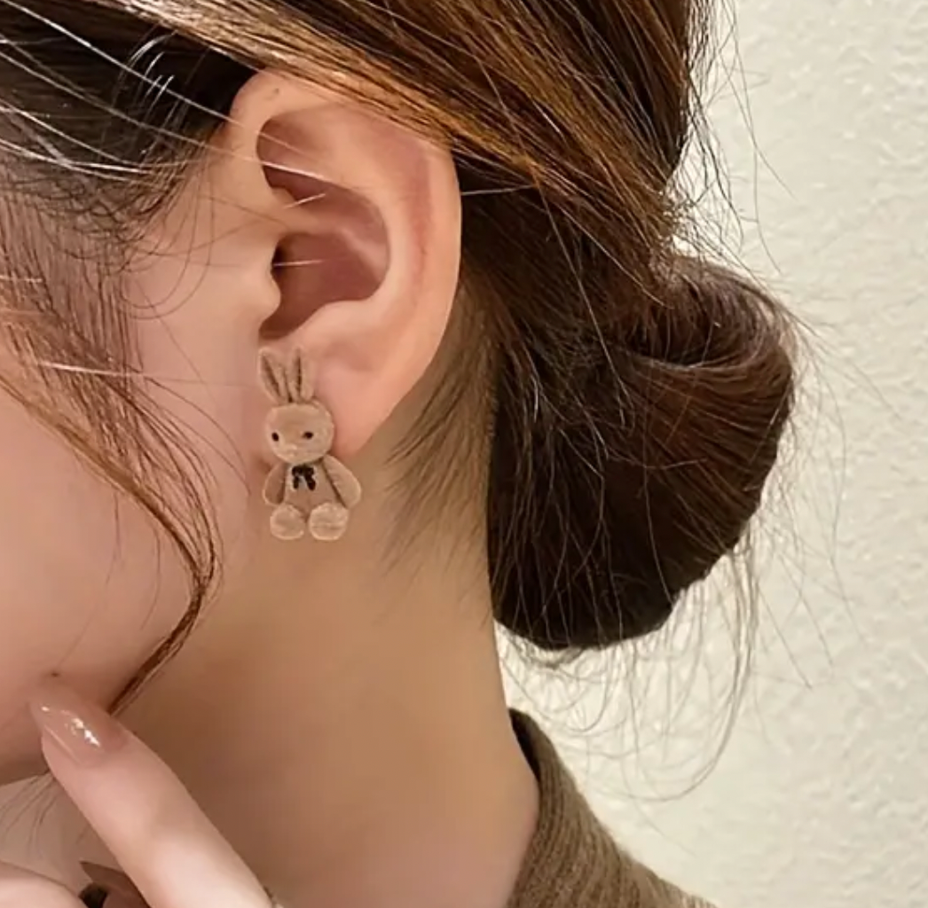Plush Bunny/Bear Earrings