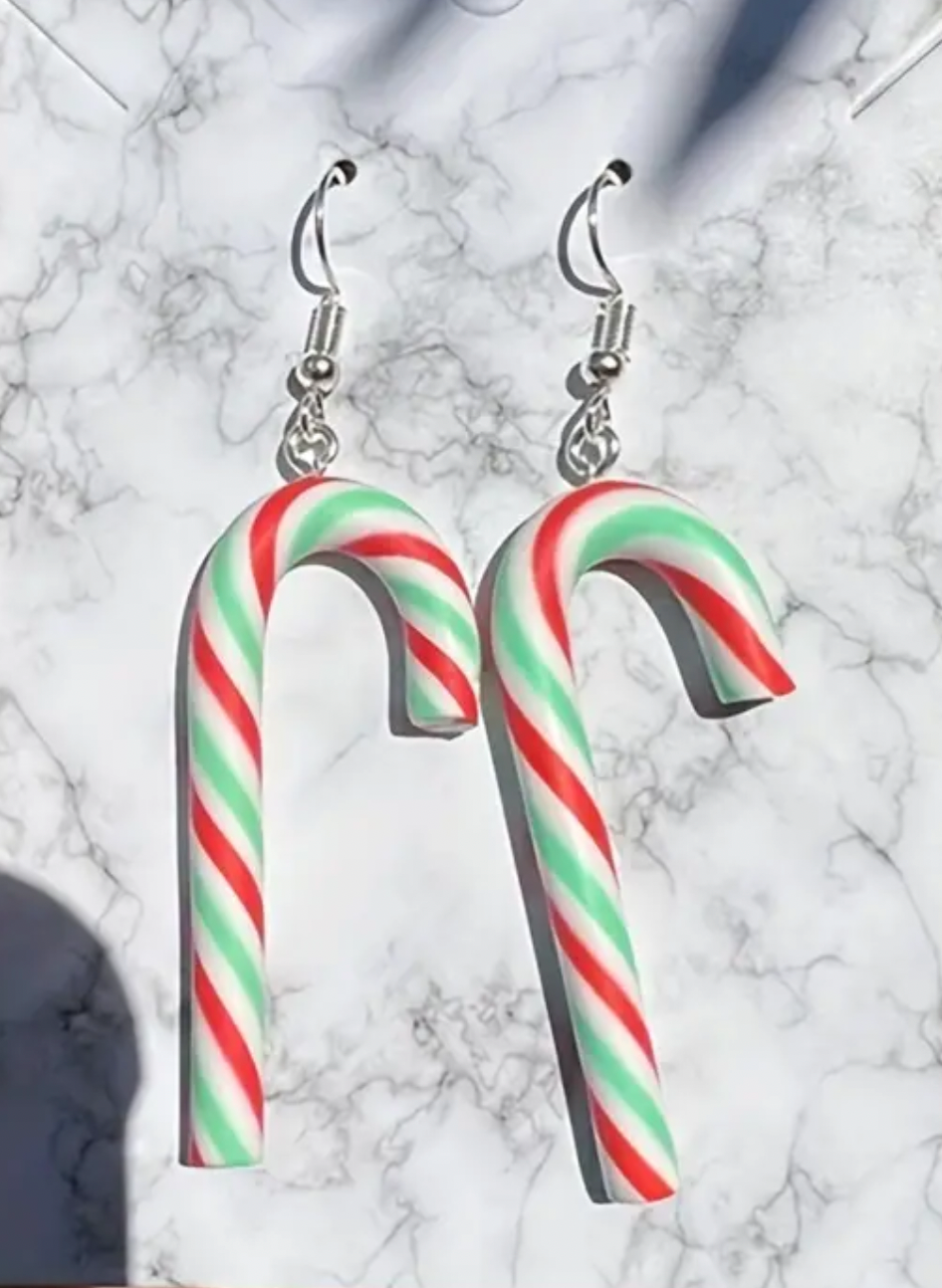 Candy Cane Earrings