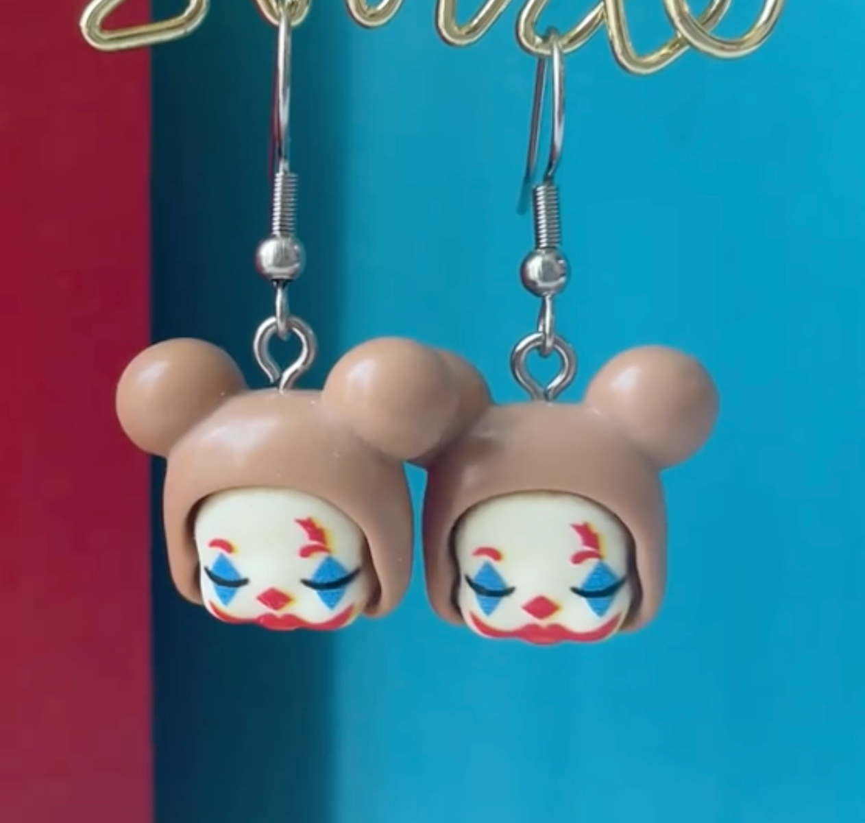 Clown Bear Earrings