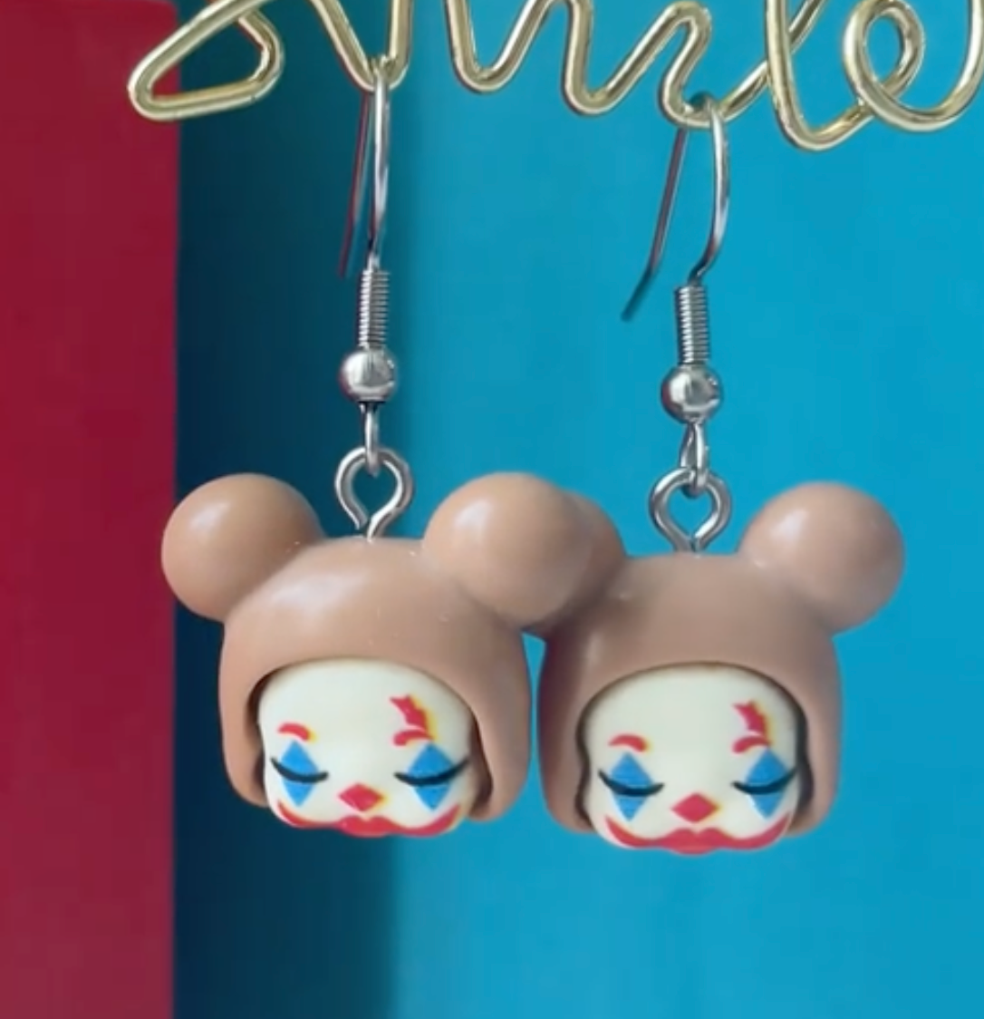 Clown Bear Earrings