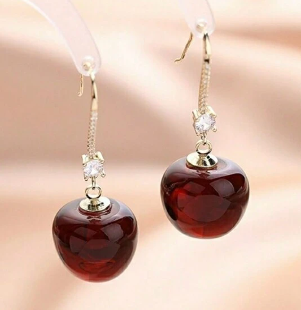 Cherry Drop Earrings
