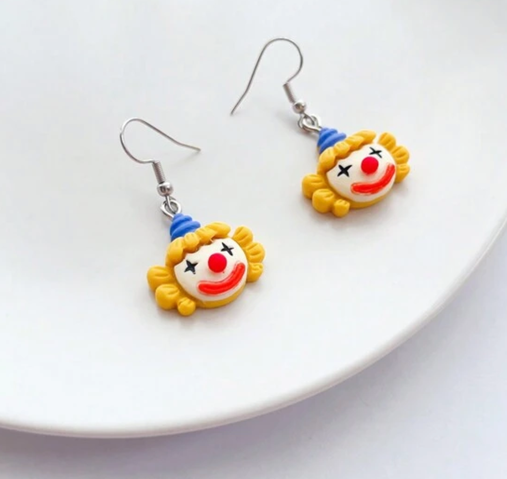 Happy Clown Drop Earrings