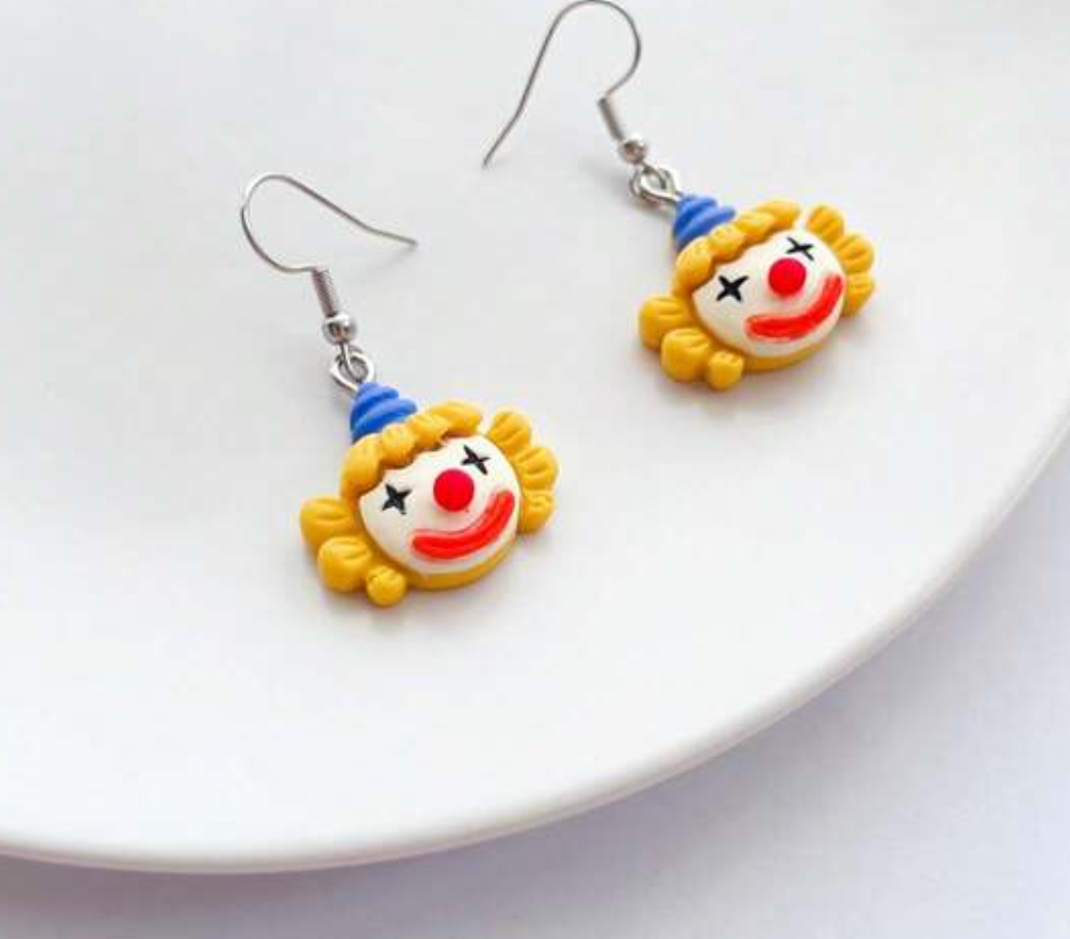 Happy Clown Drop Earrings