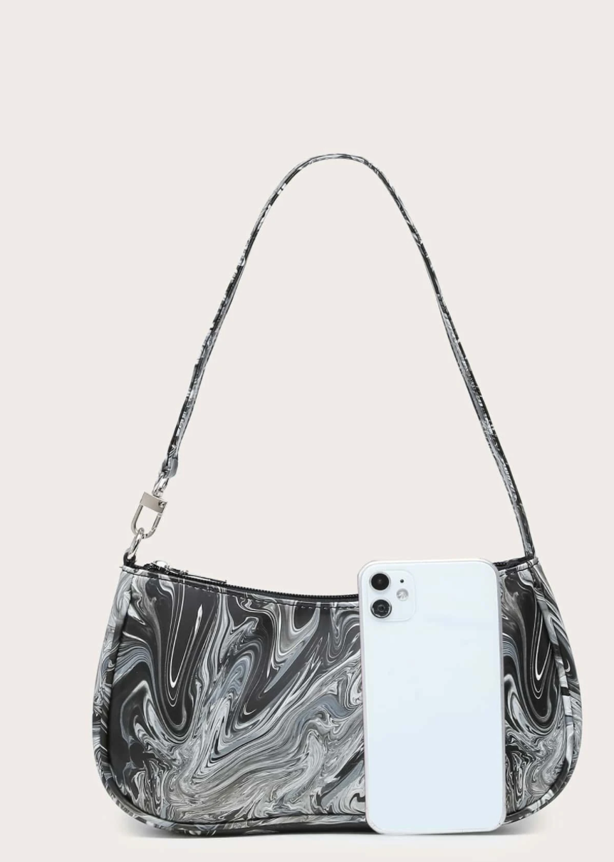 Marbled Shoulder Purse