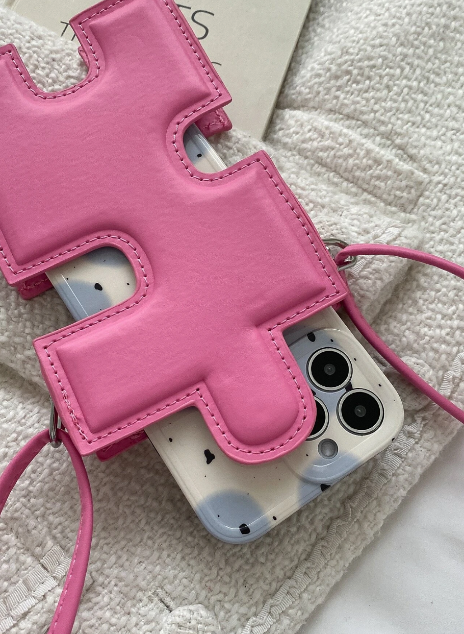 Missing Piece Phone Bag Pink