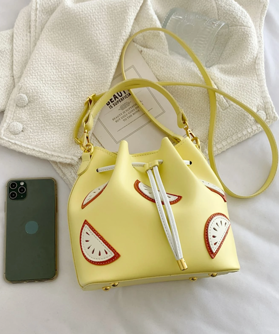Sunshine & Fruits Bucket Bag