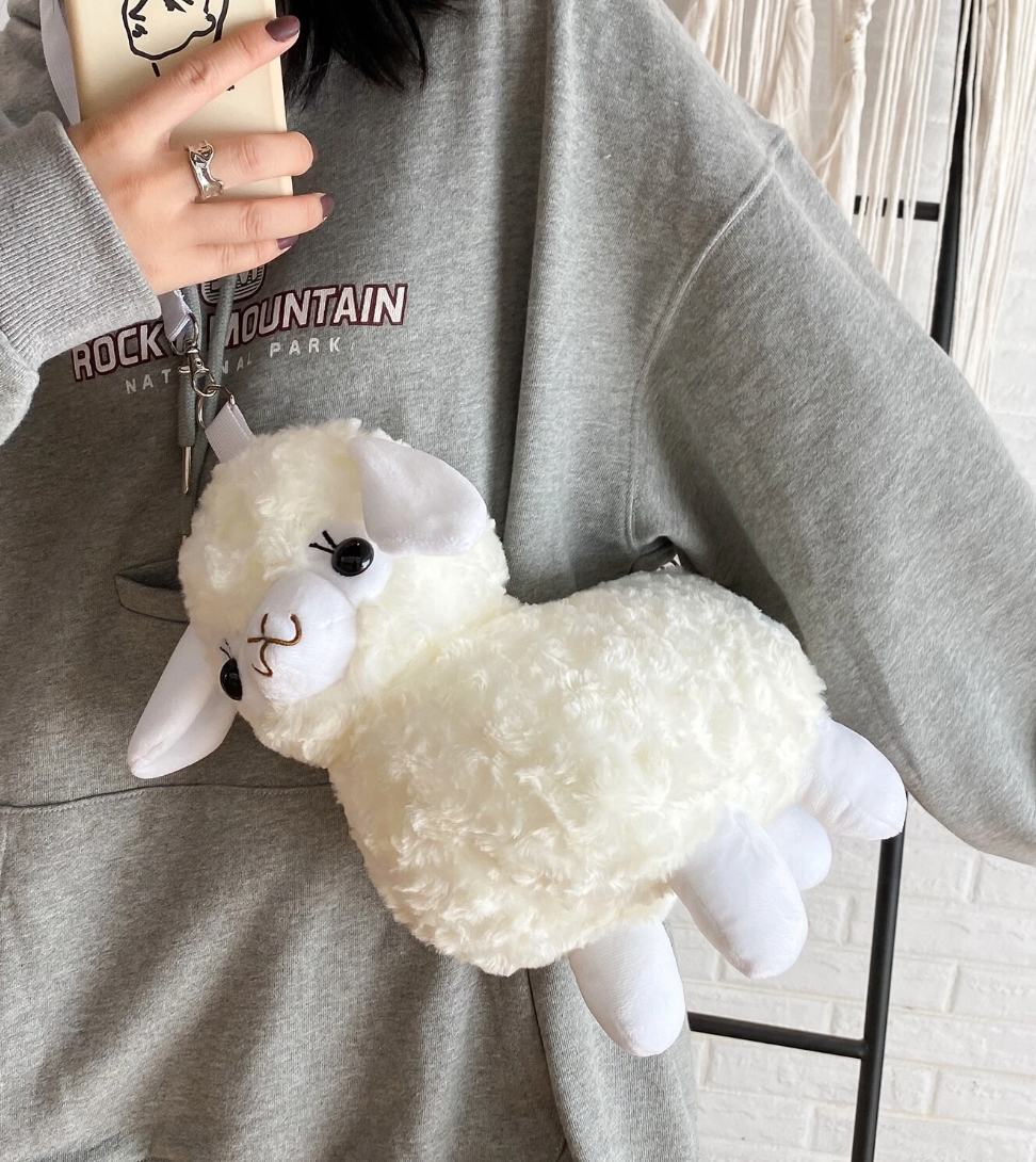 Fluffy Llama Crossbody