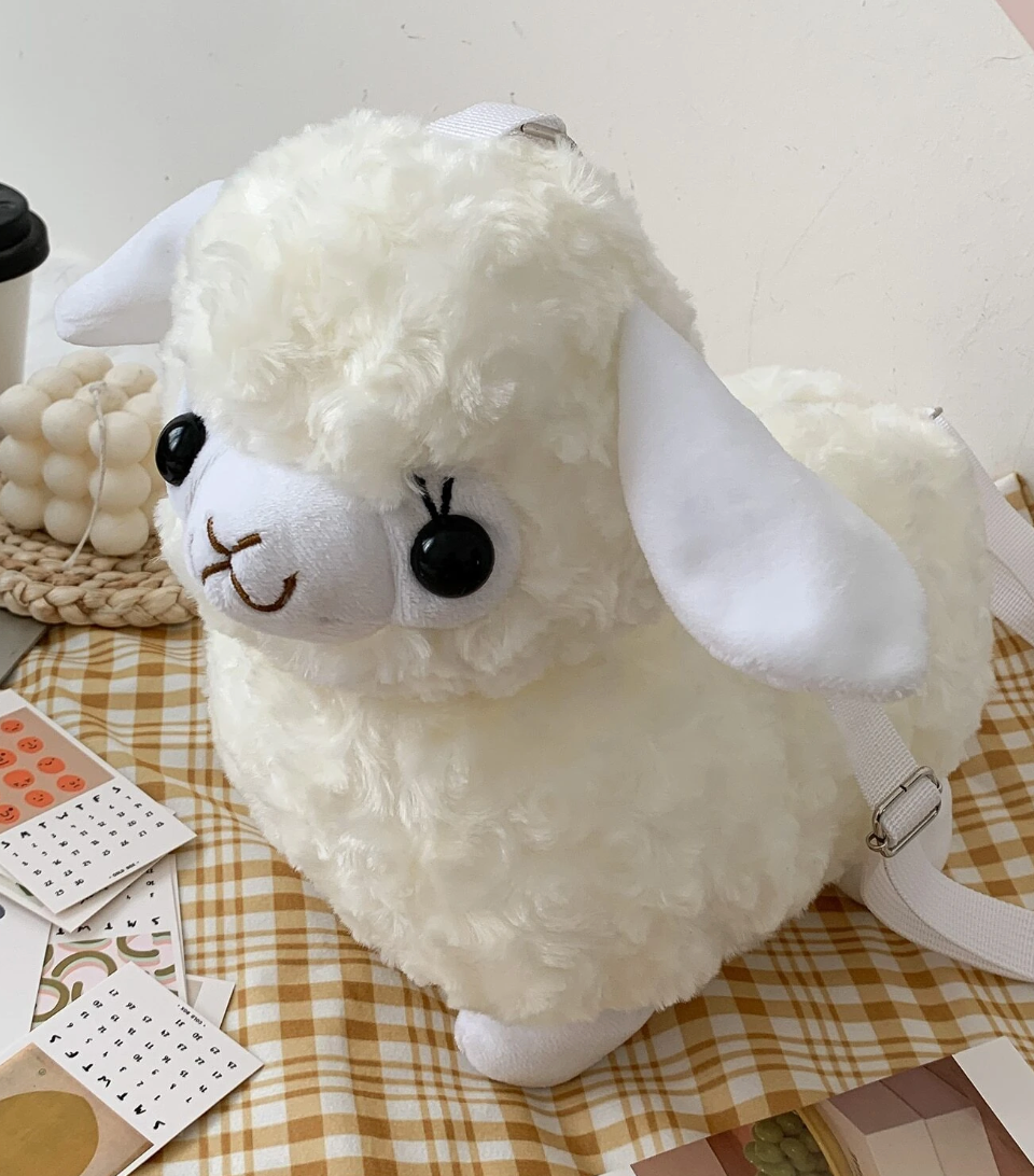 Fluffy Llama Crossbody