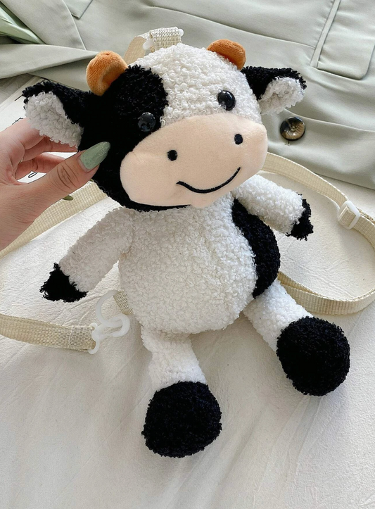 Cute Cow Plushy Crossbody