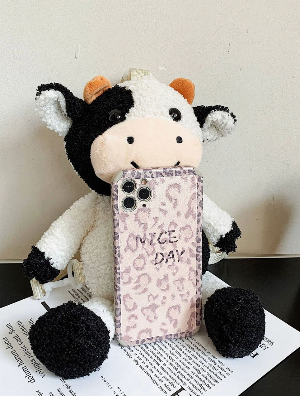 Cute Cow Plushy Crossbody