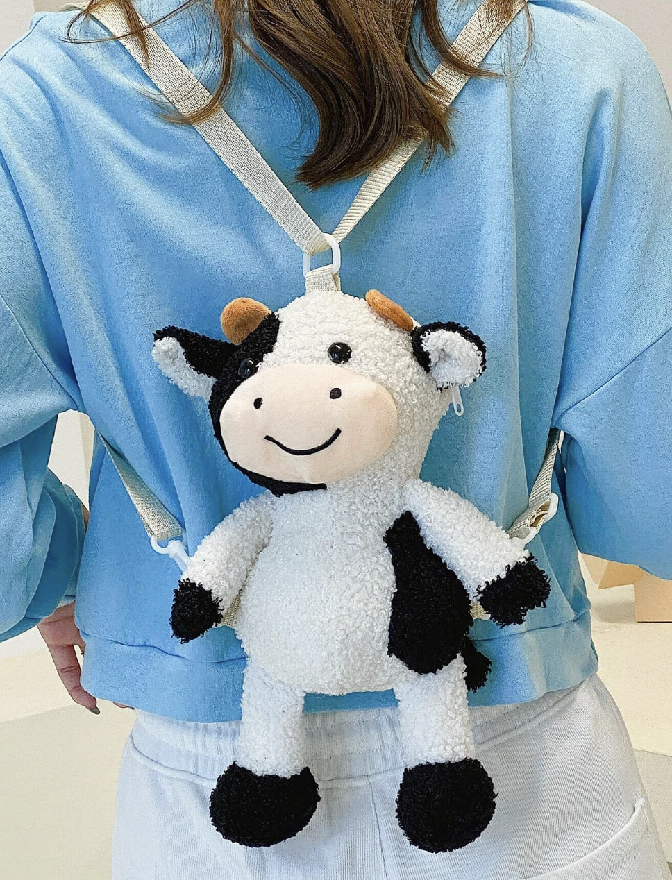 Cute Cow Plushy Crossbody