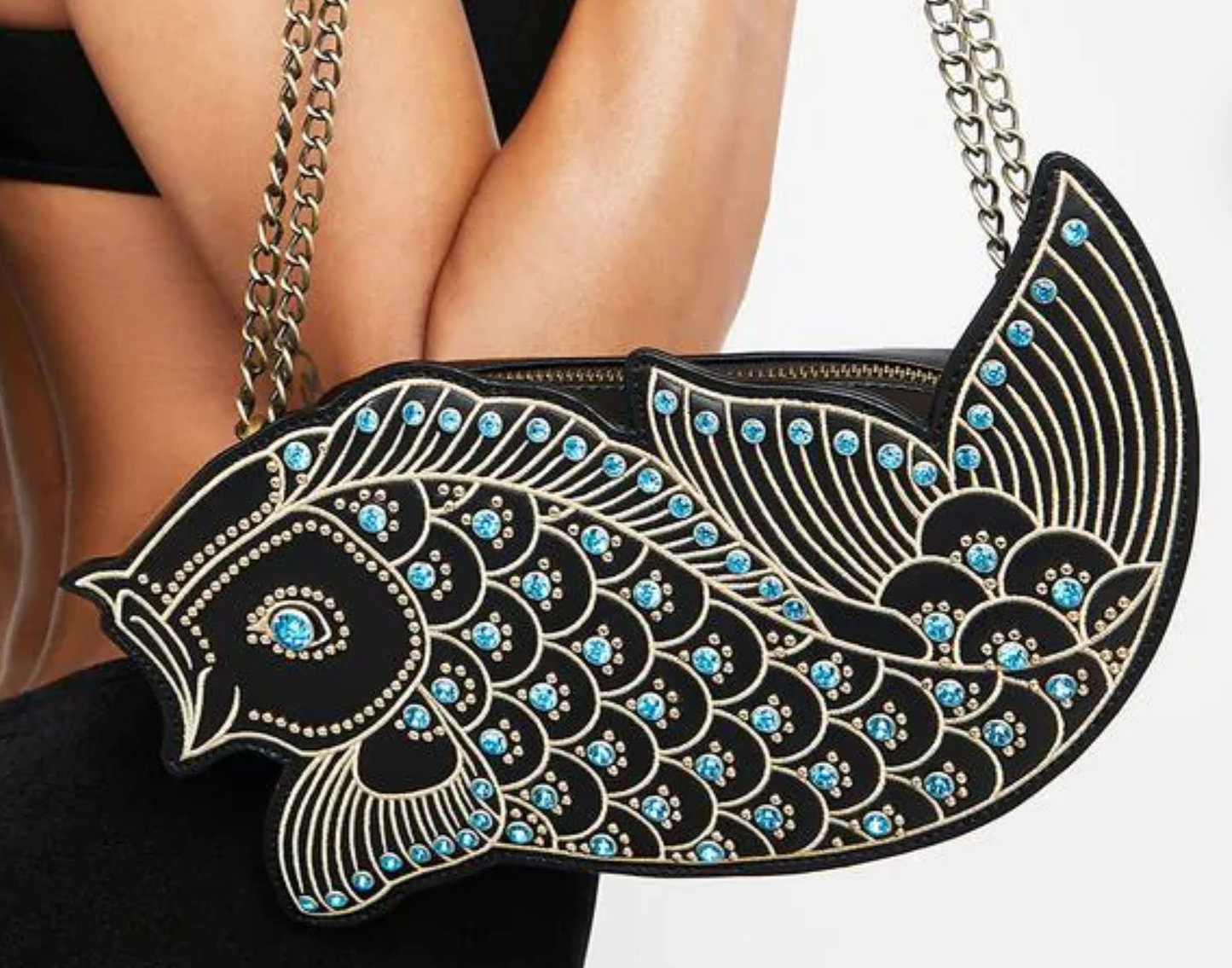 Lucky Fish Shoulder Purse