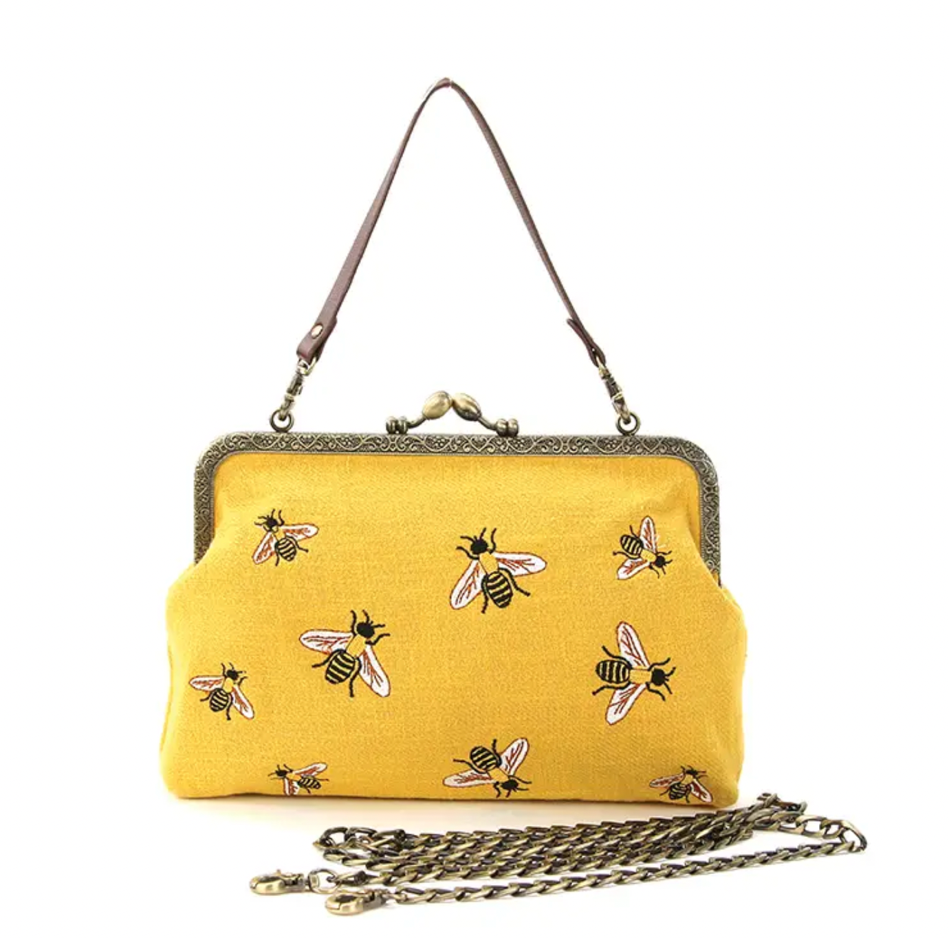 Busy Bees Kiss-lock Crossbody