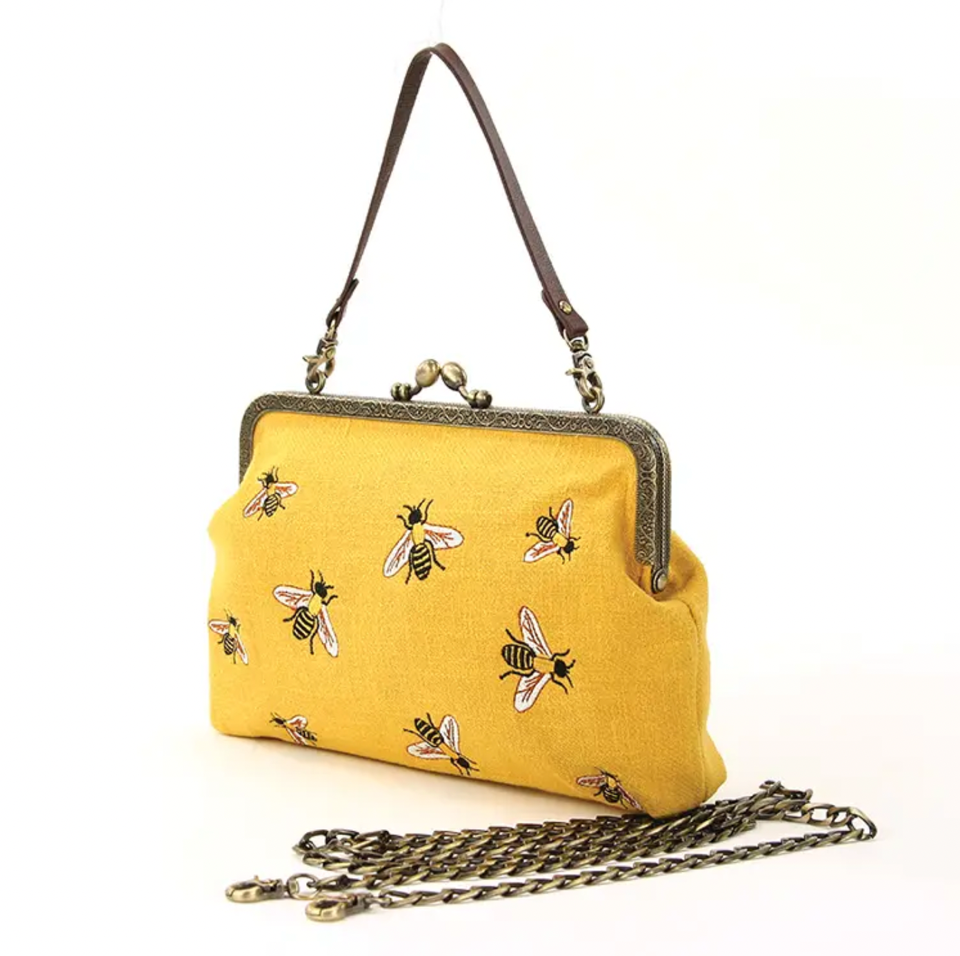 Busy Bees Kiss-lock Crossbody