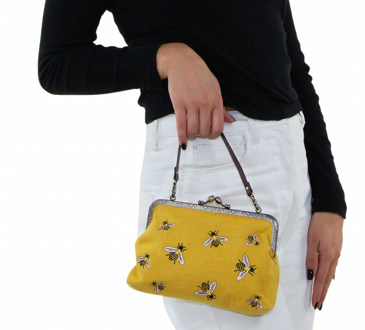 Busy Bees Kiss-lock Crossbody